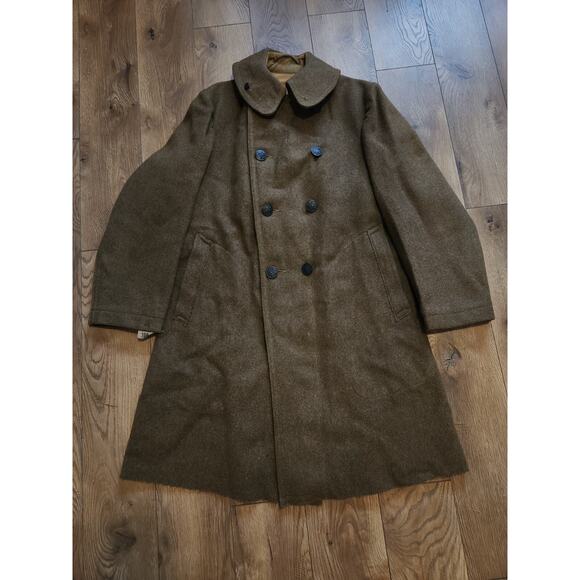 WW1 US United States Army Pea Coat Jacket Rosenwald & Weil 1918 Chicago Original